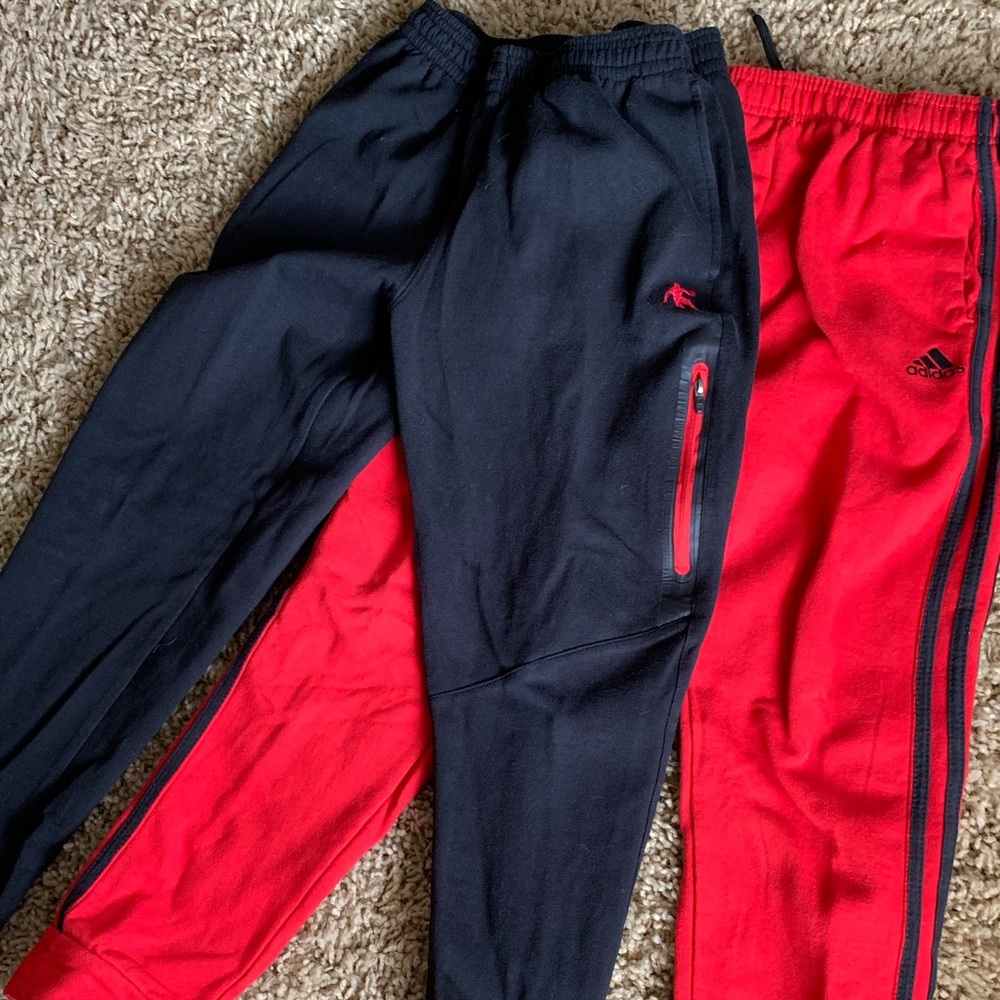 Bundle of 2 Joggers, Adidas & And One Size 14-16